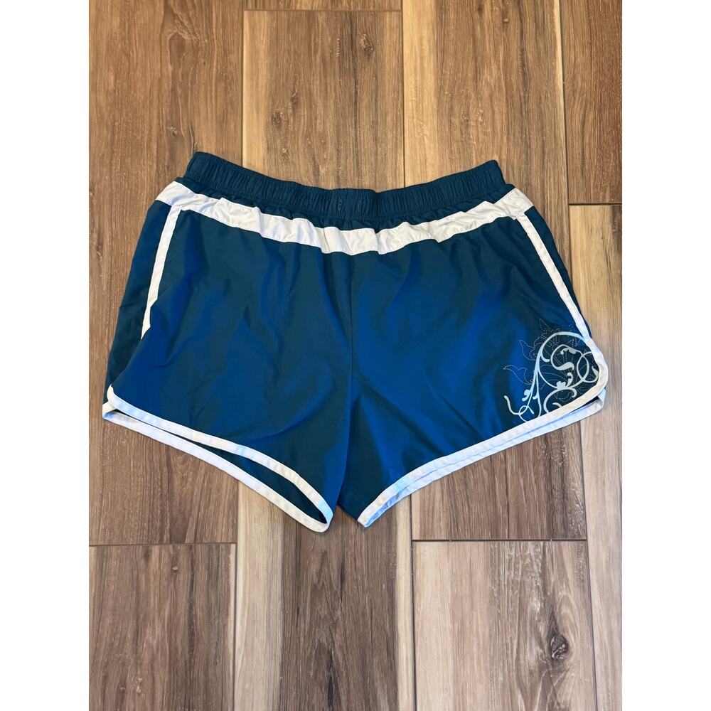 Athleta Shorts Womens M Teal Athletic Running Lined Missing Drawstring